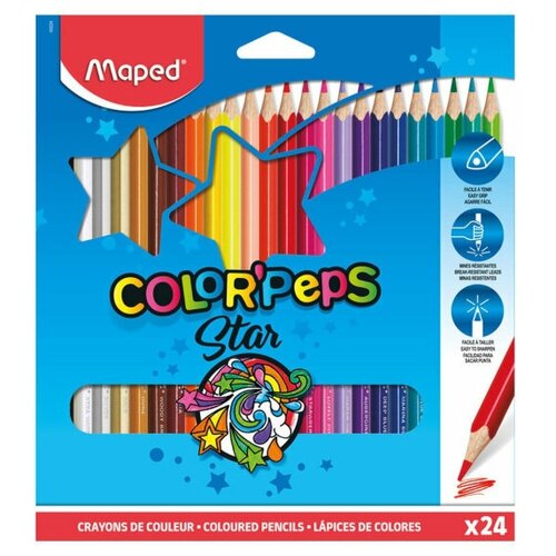 Maped Цветные карандаши Color Pep's 24 цвета (183224), 24 шт.