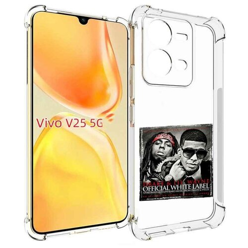 Чехол MyPads Drake - Official White Label для Vivo V25 5G / V25e задняя-панель-накладка-бампер