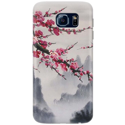 фото Re:pa накладка transparent для samsung galaxy s6 с принтом "сакура"