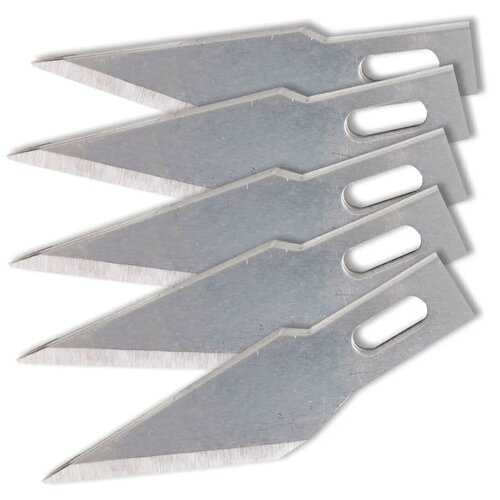 Лезвие для макетных ножей, 5 шт лезвия для ножа технического 9 мм 10шт