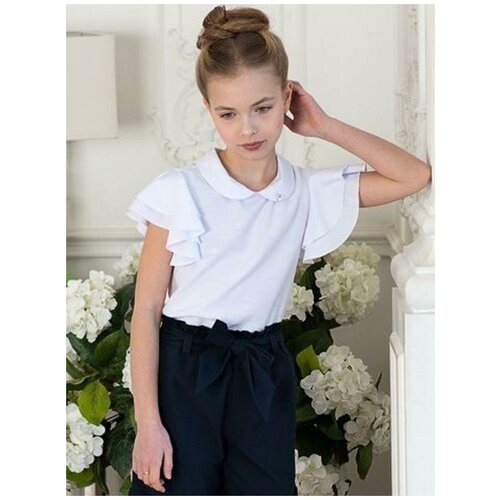 Блуза Юные Фантазёры, Белый, 122