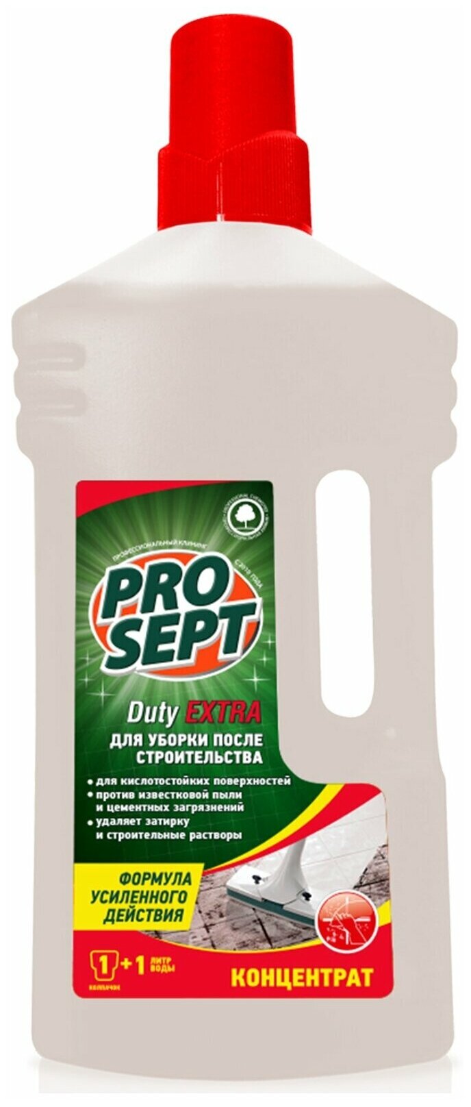 Средство для уборки после строительства Prosept Duty Extra, 1 л