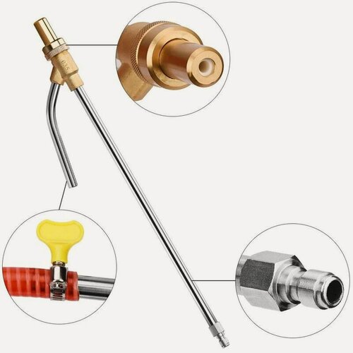 Изображение товара Пескоструйная насадка на профессиональную мойку, быстроразъемное соединение 1/4 дюйма