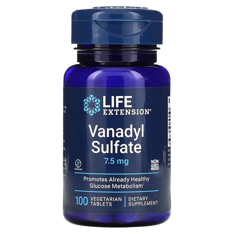 Life Extension Vanadyl Sulfate 7.5 mg (Ванадий Сульфат 7,5 мг) 100 вег таблеток