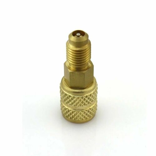 Переходник-адаптер AD-89 (R22хR410 1/4Mх5/16F) 2pcs brass r410a adapters female 5 16 sae male 1 4 sae for refrigerant r22 adapter connection adapter