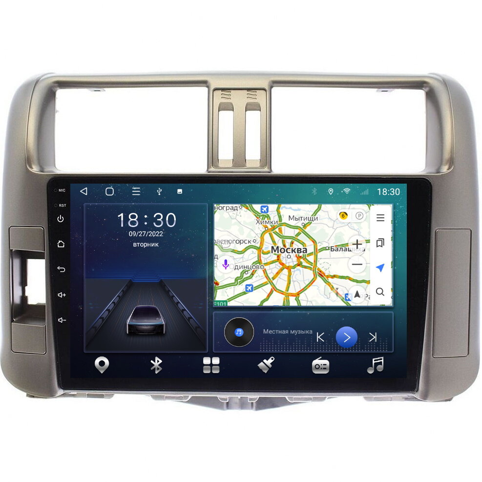 Магнитола CRS-300 Тойота Прадо 150 Toyota Land Cruiser Prado 150 2009-2013 - Android 13 - Процессор 8 ядер - Carplay - DSP 36 полос - 4G(Sim)