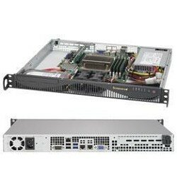 Supermicro Сервер SYS-5019S-ML, 1U no CPU 1 E3-1200v5 6thGenCorei3 no memory 4 on board RAID 0 1 5 10 no FixedHDD 2 LFF 2xGE 1xPCIEx8, 1xM.2