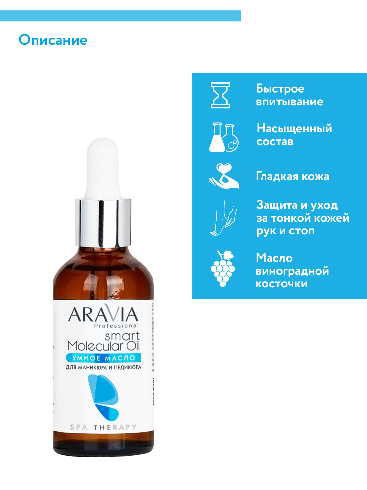 ARAVIA Умное масло для маникюра и педикюра Smart Molecular Oil, 50 мл