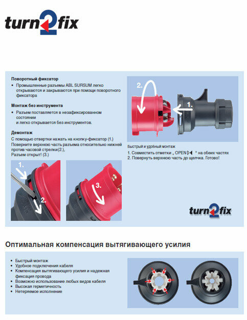 Розетка для монтажа на поверхность 3Р 16А 230V, IP44, 6 ч