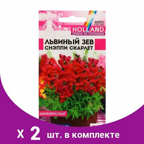 Семена цветов Львиный зев 'Снэппи', скарлет, Сем. Алт, ц/п, 10 шт (2 шт) семена алтая семена цветов вербена идеал гибридная сем алт ц п 0 1г