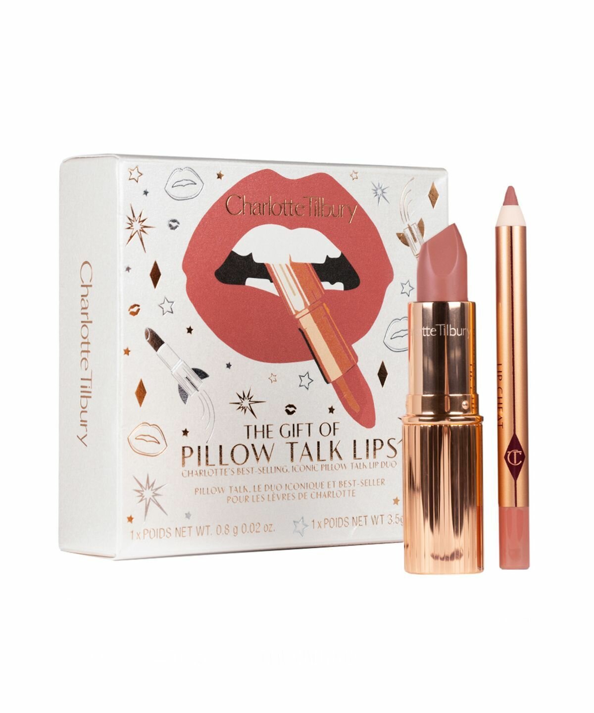 Набор помада + карандаш Charlotte Tilbury - The Gift of Pillow Talk Lips