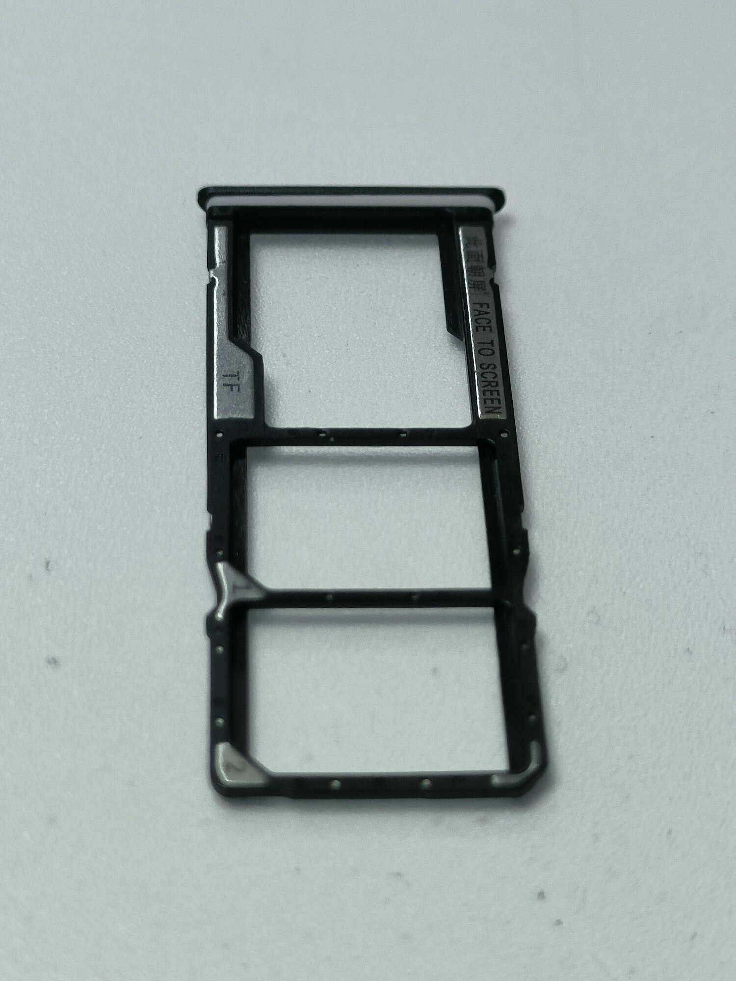 Сим лоток для xiaomi redmi 9t черный — фото 1