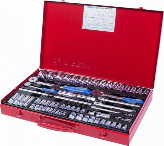 Набор головок 1/2" KING TONY 9564MR 1/4", 3/8", 1/2", 62 предмета