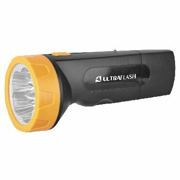 Светодиодный фонарь (ULTRAFLASH (11241) LED3827 Аккумуляторный фонарь черный/желтый)