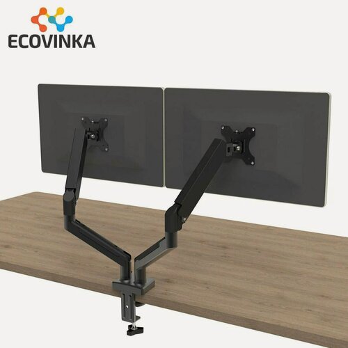 Изображение товара ECOVINKA кронштейн для монитора 13"-32" дюймов настольный, черный M10-24 / подставка под монитор до 9 кг