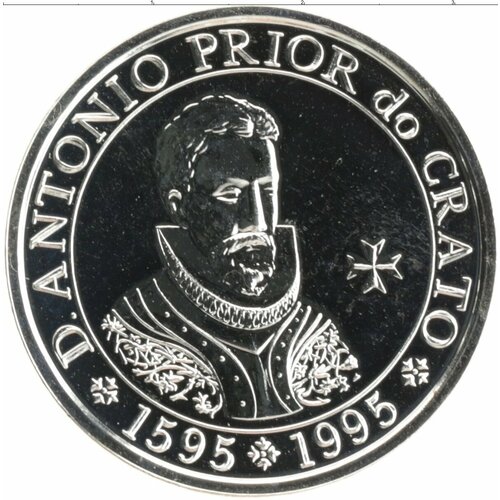 Клуб Нумизмат Монета 100 эскудо Португалии 1995 года Серебро Антонио Приор из Крато