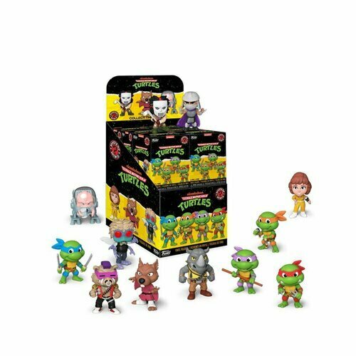 Подвижная фигурка Funko Mystery Minis - TMNT фигурки пират рокстеди и бибоп turtles in time от neca