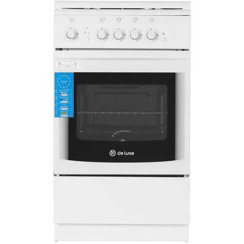 Плита газовая DeLuxe 50604014г ЧР белый с крышкой 3019500₽