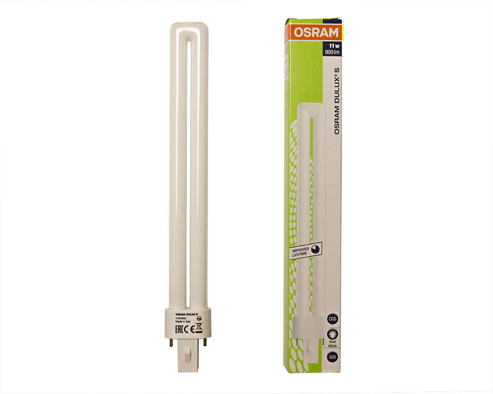 Лампа энергосберегающая Osram DULUX S 11 W/840 G23