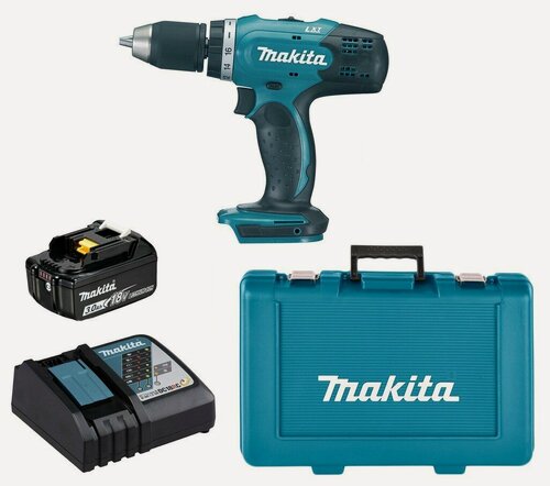 Изображение товара Аккумуляторная дрель-шуруповерт Makita DDF453RF (18V, 1 x 3.0Ah, з/у, Li-Ion)