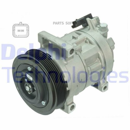 DELPHI CS20325 Компрессор кондиционера for Delphi PAG46 шкив 118 mm 75460₽