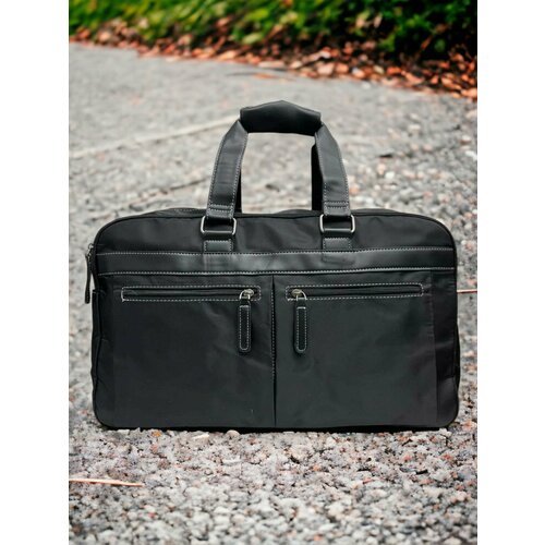 фото Сумка дорожная сумка для путешествий, спорта и отдыха на плечо сумка для путешествий, 26 л, 20х30х50 см, ручная кладь, черный