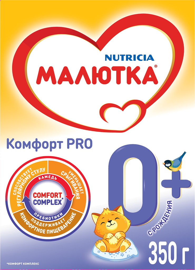 Смесь молочная малютка Комфорт Pro, с 0 месяцев, 350г