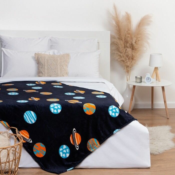 фото Плед 85х100 Этель Happy Planet микс Космос