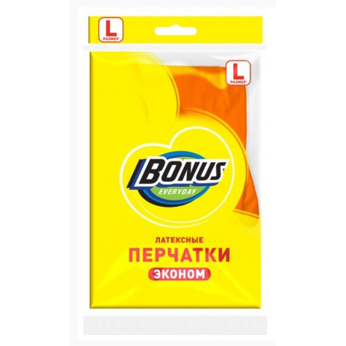 Перчатки латекcные Bonus Эконом L 421₽