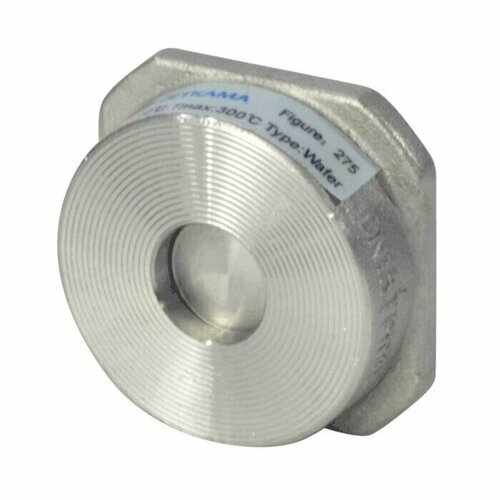 Клапан обратный нерж осевой 275I Ду 200 Ру40 Тмакс=300 оС межфл диск нерж Zetkama 275I200E51