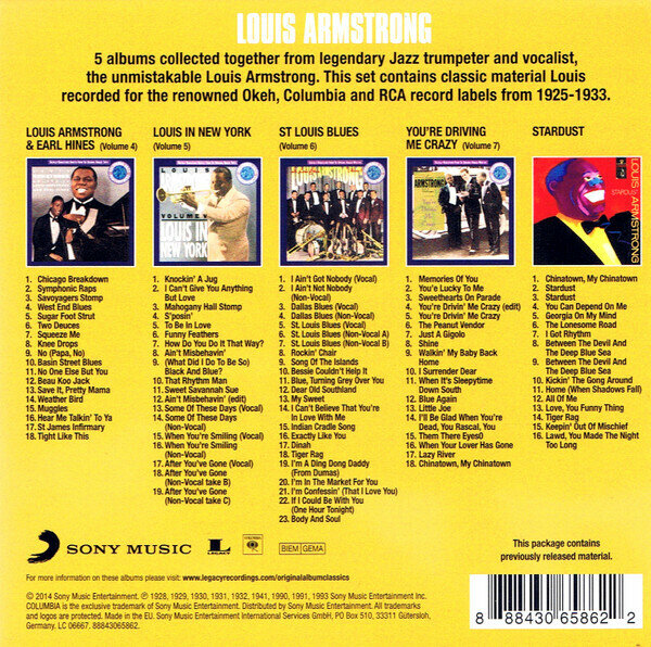 AudioCD Louis Armstrong. Original Album Classics (5CD, Box Set)