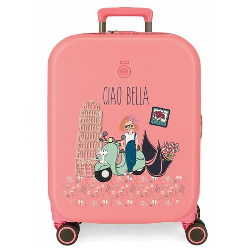 Чемодан Enso ручная кладь 40х55х20 см коралловый 21180₽