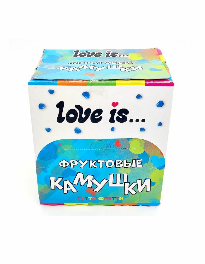 Жевательное драже Love is Фруктовые камушки Тутти - фрутти (12 гр х 24 шт), 1 блок
