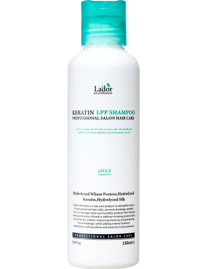 LADOR Шампунь для волос бессульфатный с кератином Keratin LPP Shampoo (150 мл)