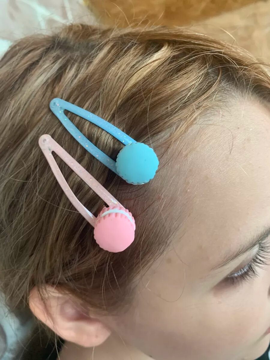 Набор заколок клик-клак macarons 4 шт