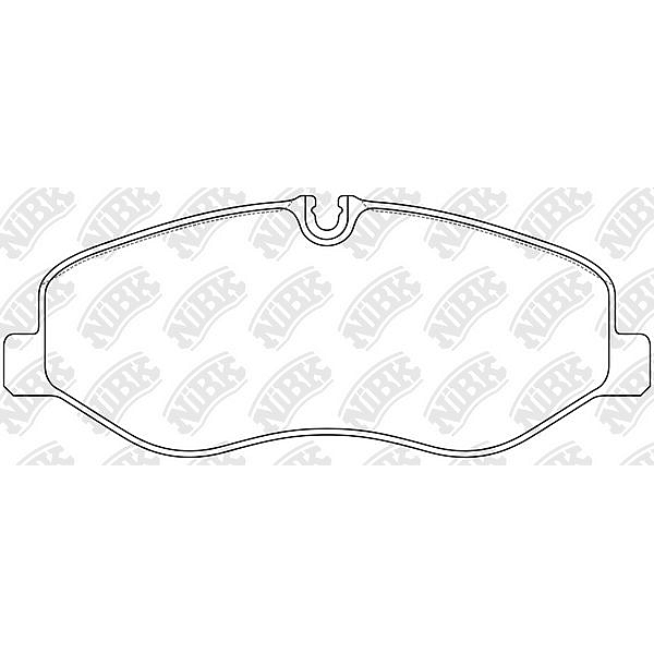 NIBK PN0653 pn0653-nibk колодки дисковыепер\ mb Vito (Вито) w447 1.6-2.1cdi 14