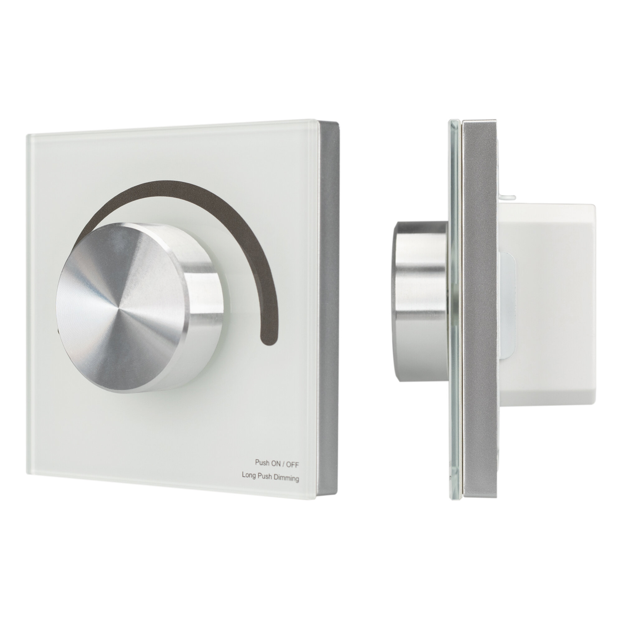 Панель управления Arlight Панель SMART-P98-DIM-G-IN White (230V, 1.5A, 0/1-10V, Rotary, 2.4G) (ARL, Стекло)