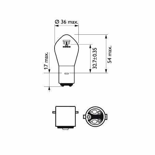 Лампа автомобильная галогеновая, PHILIPS 12728BW (1 шт.)