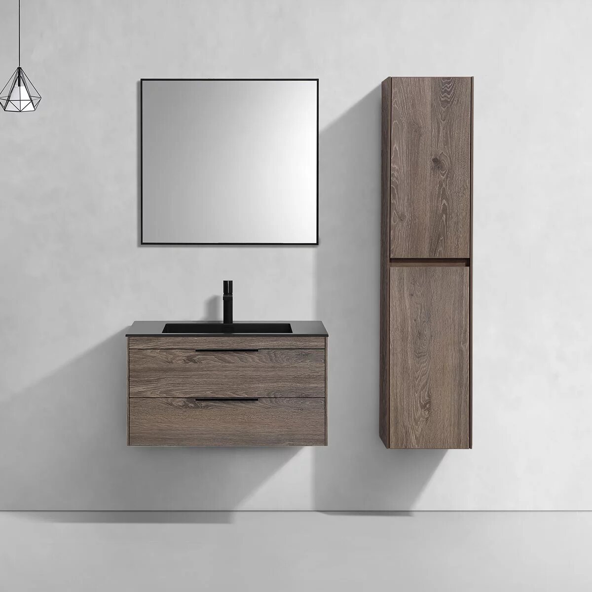 Тумба под раковину Vincea Chiara 2D 80 см VMC-2C2800RO R.Oak