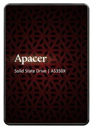 SSD жесткий диск APACER SATA 2.5" 256GB AP256GAS350XR-1, черный — фото 1