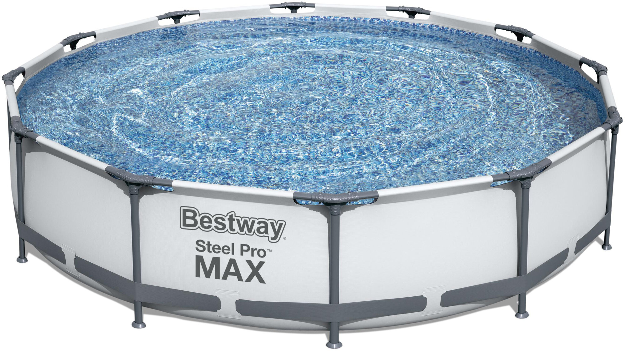 Бассейн каркасный 366 х 76 см + фильтр-насос Bestway Steel Pro Max (56416), 6473 л