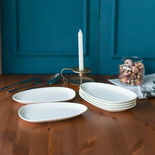 Набор фигурных тарелок 22 см 6 шт Тарелка фигурная неправильной формы 1055₽