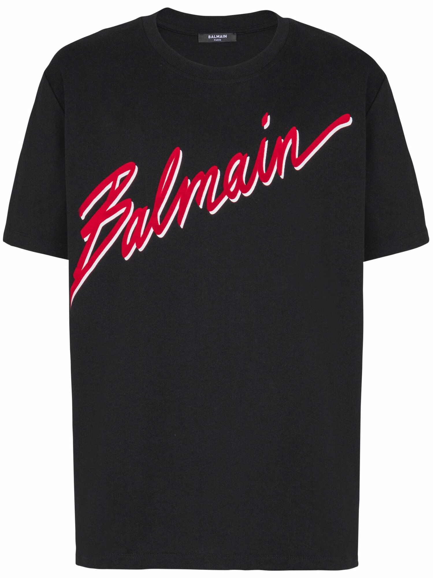 Футболка BALMAIN, размер L, черный