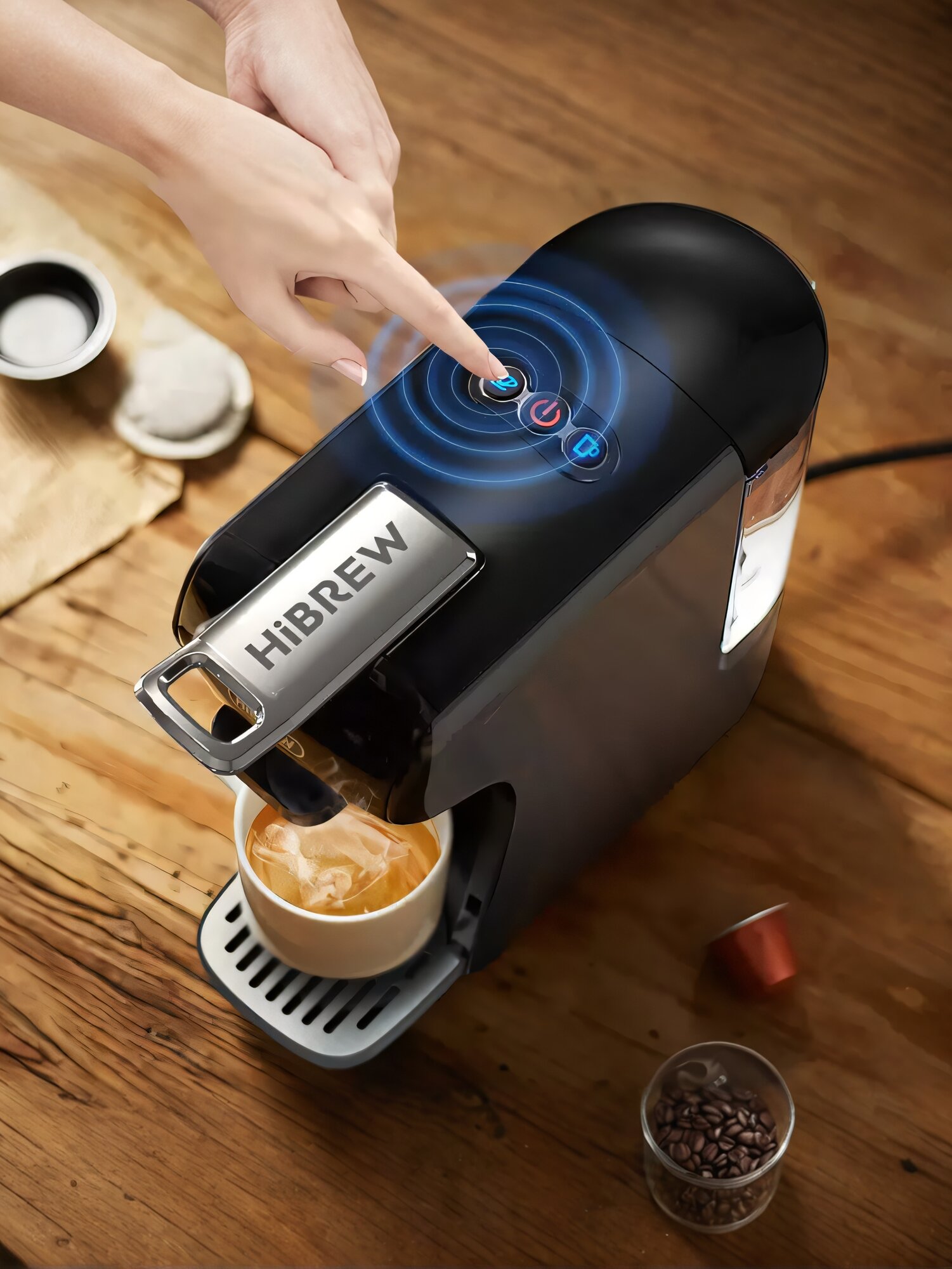 Кофемашина Xiaomi Hibrew H9A RU (ST-504) Gray RU автоматическая серый цвет для приготовления эспрессо и капучино.