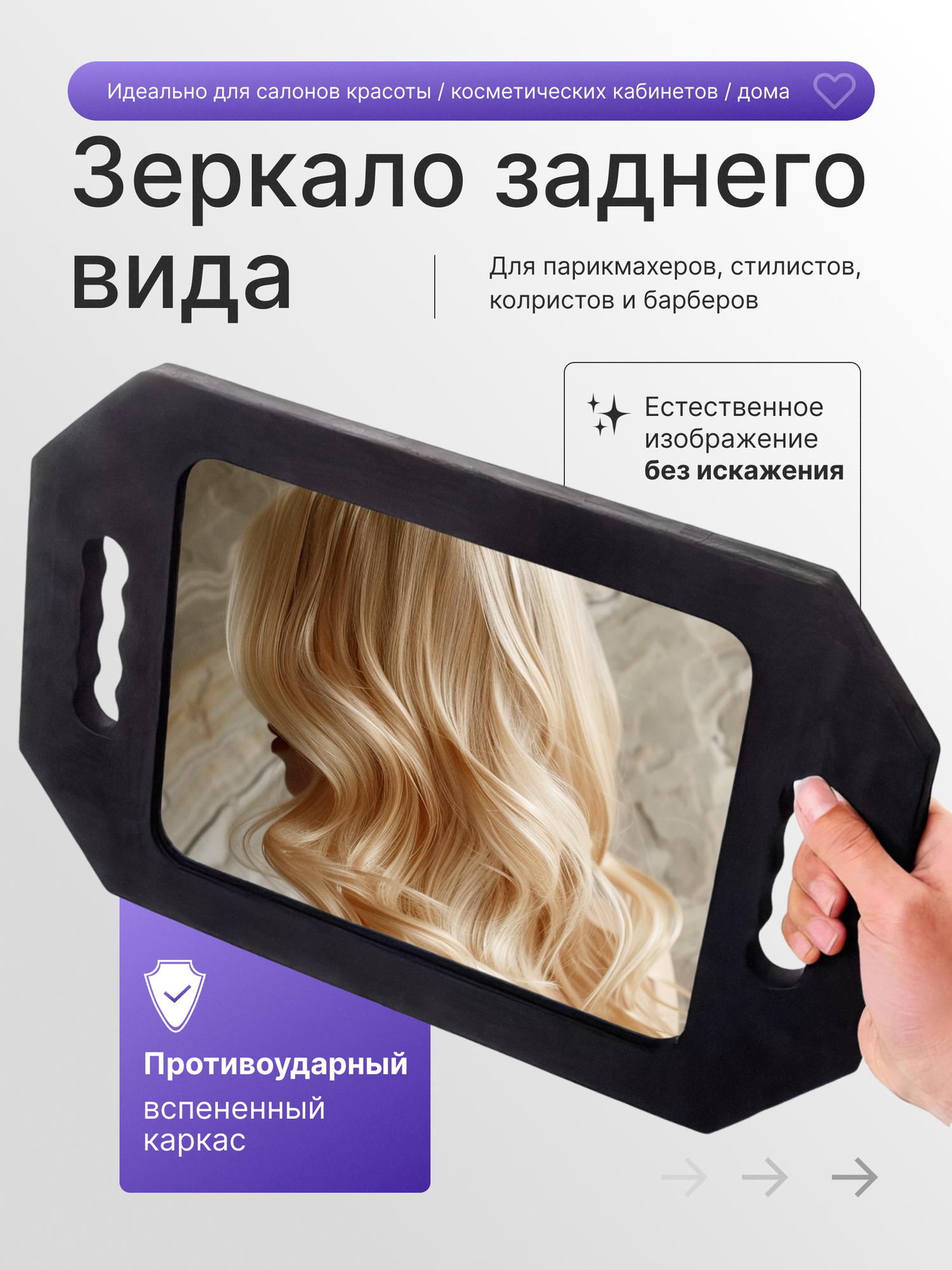 Парикмахерское зеркало заднего вида