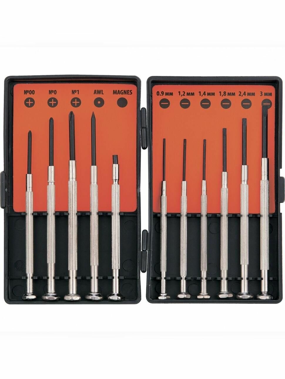 Набор отверток для точной механики, 11 шт, Sparta 133605