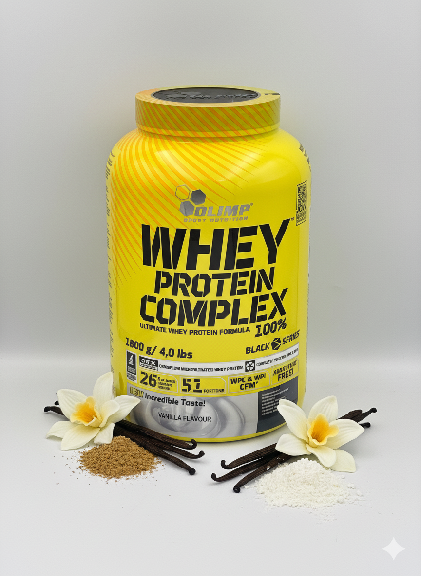 Olimp Whey protein Complex ultimate вкус Vanilla 100% vanilla flavour 1800g 51 portions — фото 1