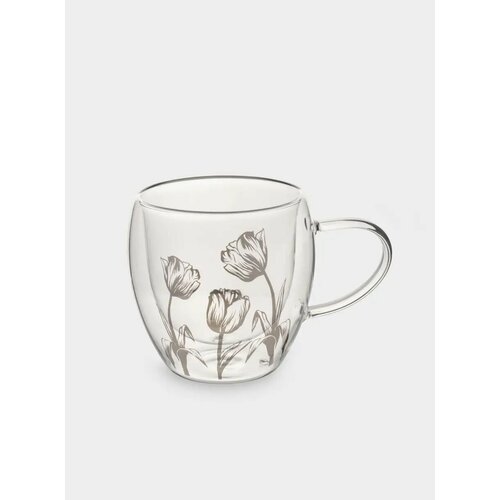 Кружка 250 мл стекло Б Тюльпаны Wind-deco 1386₽
