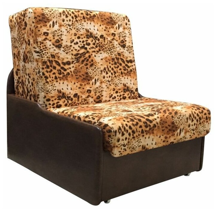 Кресло кровать Блисс флок Леопард 100х190 см Пенополиуретан
