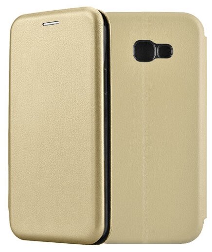 Чехол-книжка Fashion Case для Samsung Galaxy A5 (2017) A520 золотой